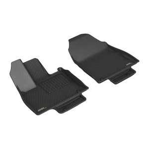 Toyota Grand Highlander Floor Mat Set - Front - 3D MAXpider - KAGU Series - Black - `24-`26 Toyota Grand Highlander Floor Mat Set - Front - 3D MAXpider - KAGU Series - Black - `24-`26
